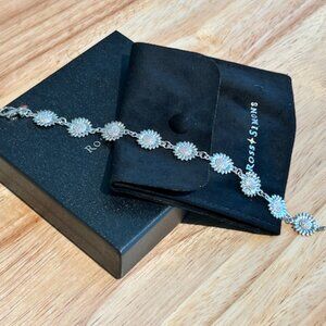 NEW NIB Ross-Simons Italian Sterling Silver Sunflower Bracelet